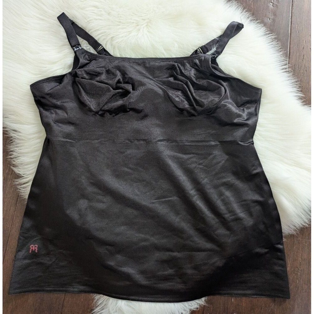 Ruby Ribbon Always On Nursing Cami Tank Top Black Style 3036 Size 46